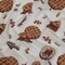 1 Yard Cotton Voile White Cherry Pies Baked Fresh Print Fabric